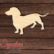 Dachshund 002 Shape Cutout in Wood, Acrylic or Acrylic Mirror - Signature Cutouts