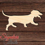 Dachshund 004 Shape Cutout in Wood, Acrylic or Acrylic Mirror - Signature Cutouts
