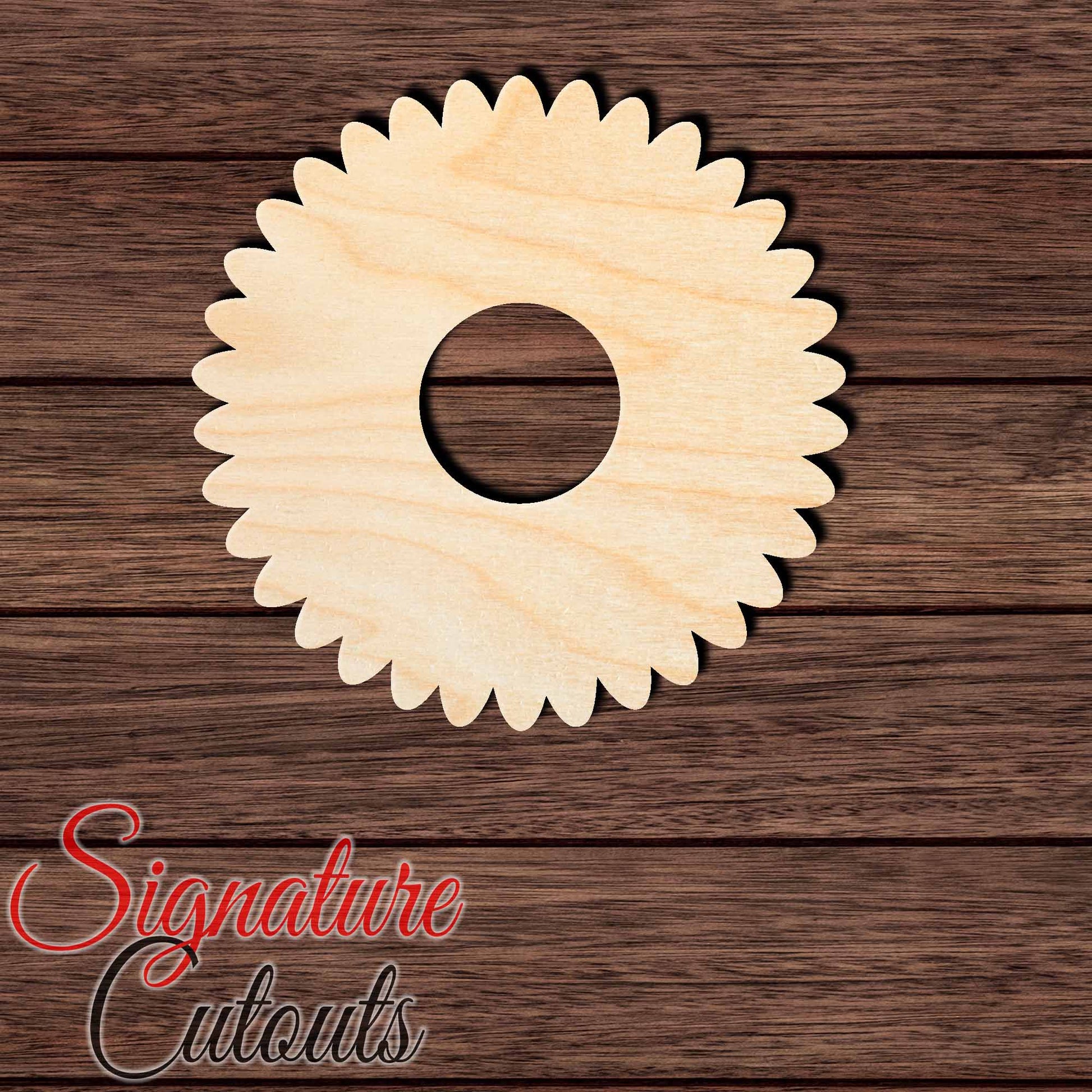 Daisy 002 en Shape Cutout in Wood, Acrylic or Acrylic Mirror - Signature Cutouts