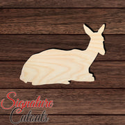 Deer 008 Shape Cutout in Wood, Acrylic or Acrylic Mirror - Signature Cutouts