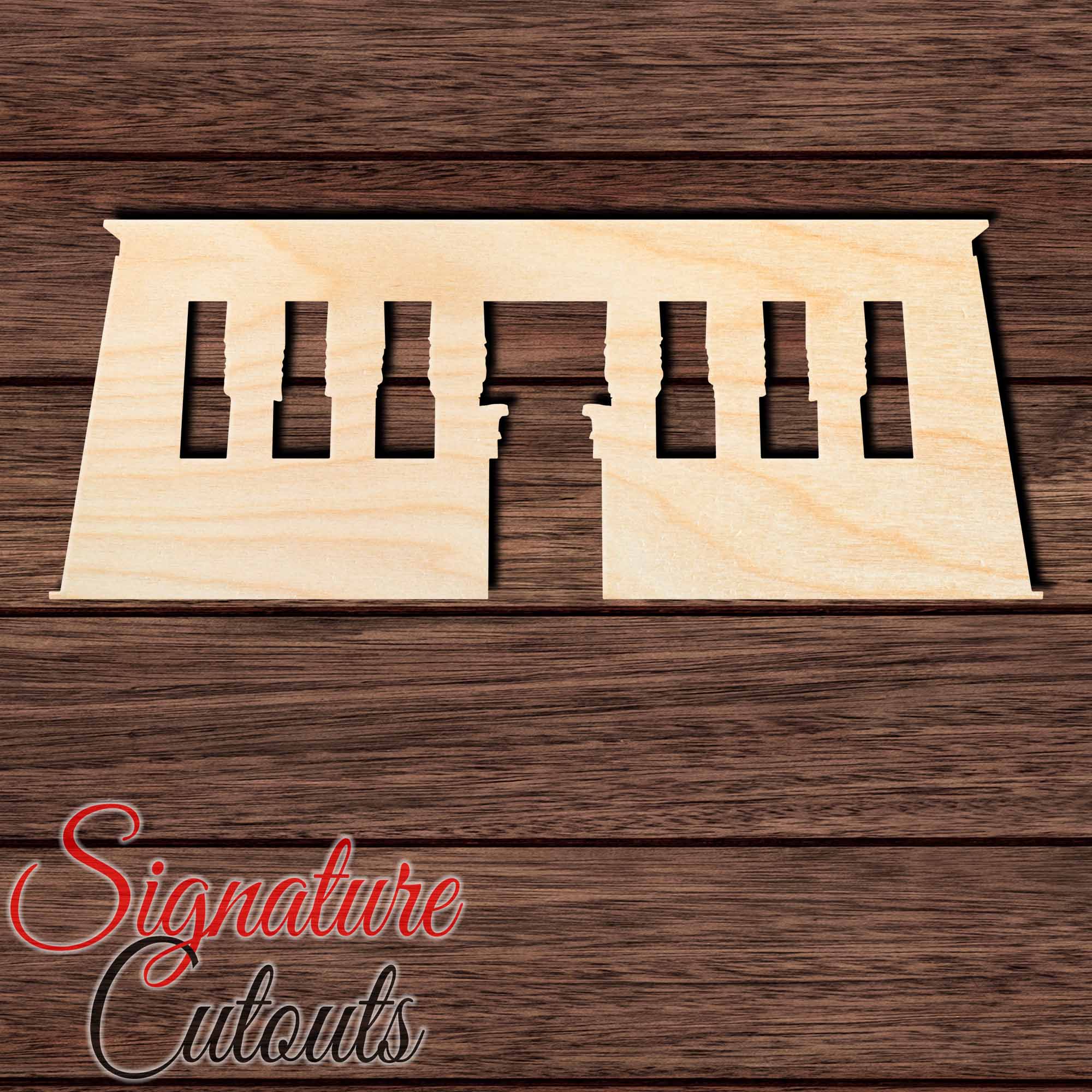 Dendera Temple (Egypt) Shape Cutout in Wood, Acrylic or Acrylic Mirror - Signature Cutouts