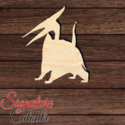 Dinosaur 009 Shape Cutout in Wood, Acrylic or Acrylic Mirror - Signature Cutouts