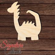 Dinosaur 023 Shape Cutout in Wood, Acrylic or Acrylic Mirror - Signature Cutouts