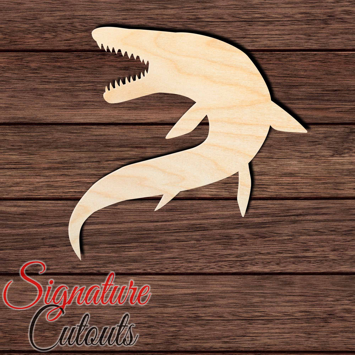 Mosasaurus Craft Dinosaur 026 - Mosasaurus Shape Cutout – Signature Custom Works