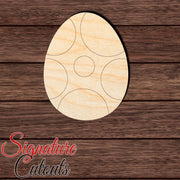 Dinosaur Egg 001 Paint by Line Shape Cutout in Wood, Acrylic or Acrylic Mirror - Signature Cutouts