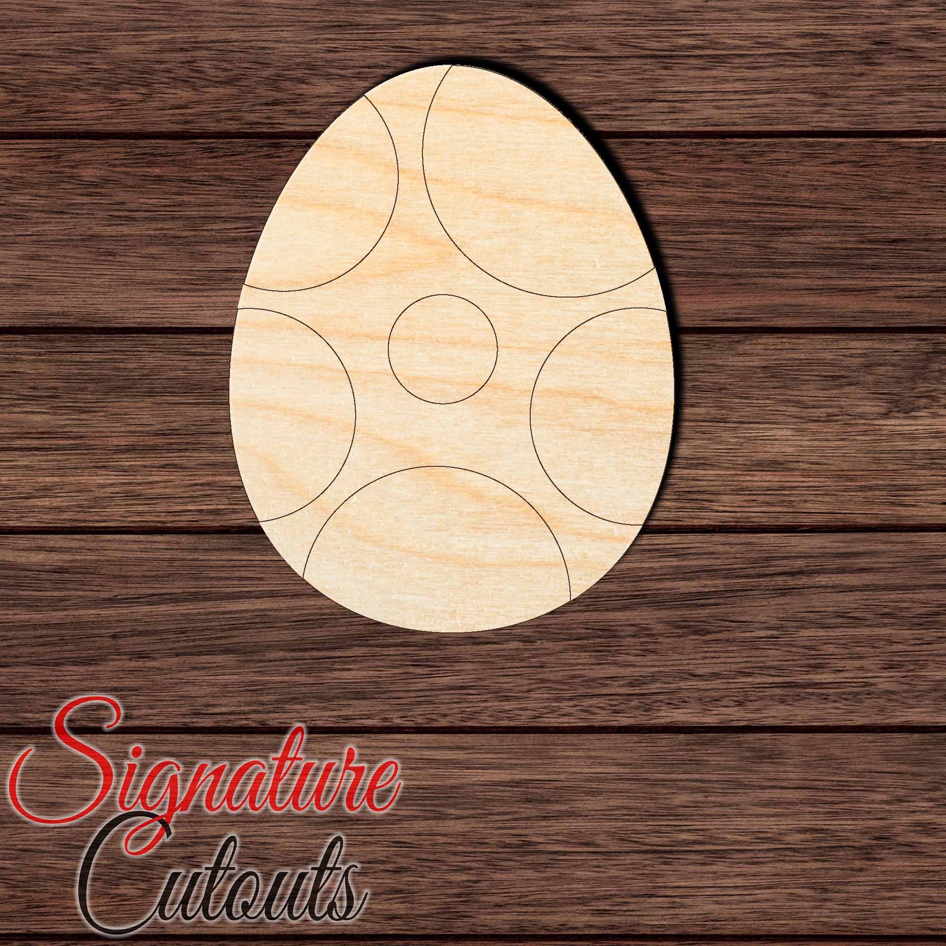 Dinosaur Egg 001 Paint by Line Shape Cutout in Wood, Acrylic or Acrylic Mirror - Signature Cutouts