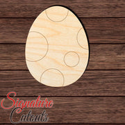 Dinosaur Egg 002 Paint by Line Shape Cutout in Wood, Acrylic or Acrylic Mirror - Signature Cutouts