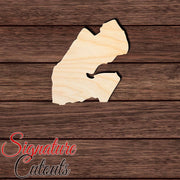 Djibouta Shape Cutout in Wood, Acrylic or Acrylic Mirror - Signature Cutouts