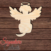 Dog Angel with Halo 001 Shape Cutout in Wood Craft Shapes & Bases Signature Cutouts 