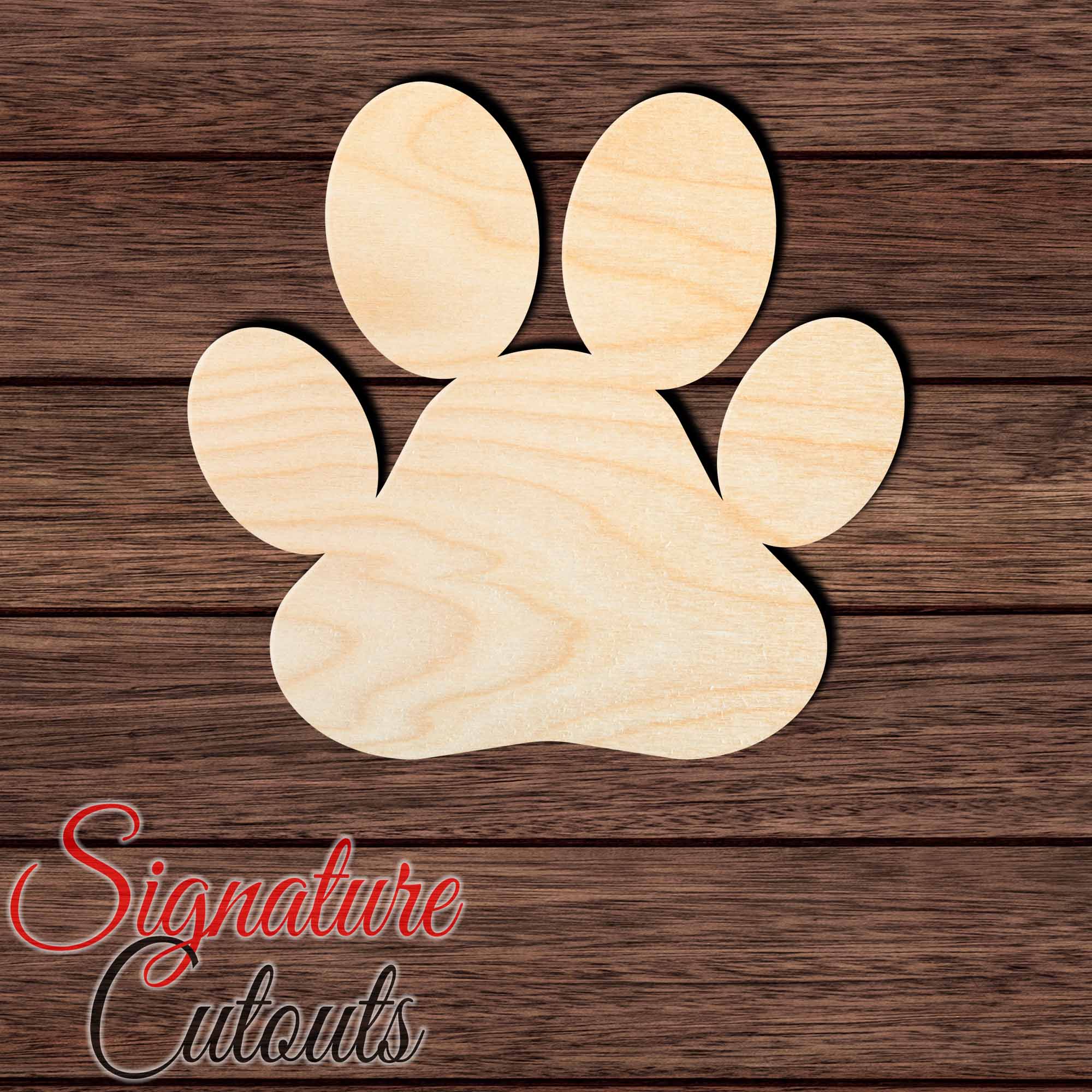 Dog Paw Print 001 Shape Cutout