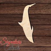 Dolphin 020 Shape Cutout in Wood, Acrylic or Acrylic Mirror - Signature Cutouts