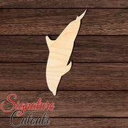 Dolphin 027 Shape Cutout in Wood, Acrylic or Acrylic Mirror - Signature Cutouts