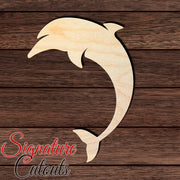 Dolphin 029 Shape Cutout in Wood, Acrylic or Acrylic Mirror - Signature Cutouts