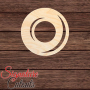 Donut 001 Shape Cutout in Wood, Acrylic or Acrylic Mirror - Signature Cutouts