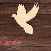 Dove 001 Shape Cutout in Wood, Acrylic or Acrylic Mirror - Signature Cutouts