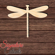 Dragonfly 001 Shape Cutout in Wood, Acrylic or Acrylic Mirror - Signature Cutouts