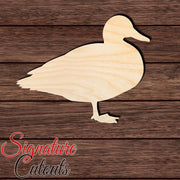 Duck 002 Shape Cutout in Wood, Acrylic or Acrylic Mirror - Signature Cutouts