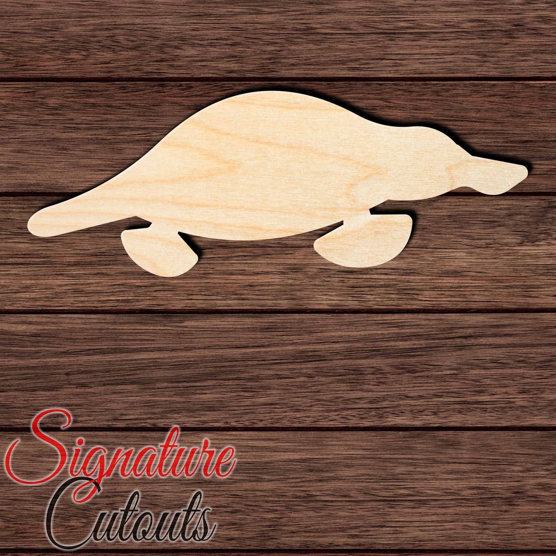 Duck Bill 001 Shape Cutout in Wood, Acrylic or Acrylic Mirror - Signature Cutouts