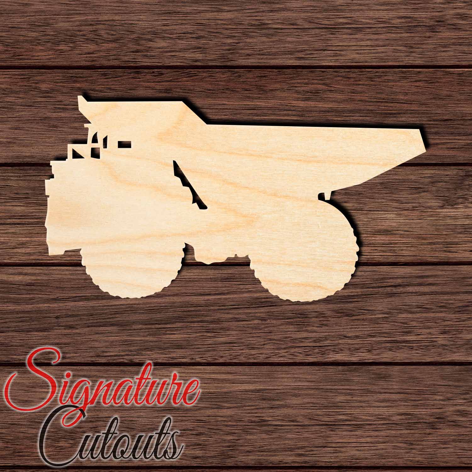 Dump Truck Shape Cutout in Wood, Acrylic or Acrylic Mirror - Signature Cutouts