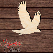 Eagle 002 Shape Cutout in Wood, Acrylic or Acrylic Mirror - Signature Cutouts
