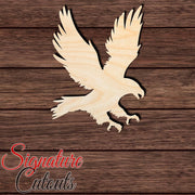 Eagle 004 Shape Cutout in Wood, Acrylic or Acrylic Mirror - Signature Cutouts