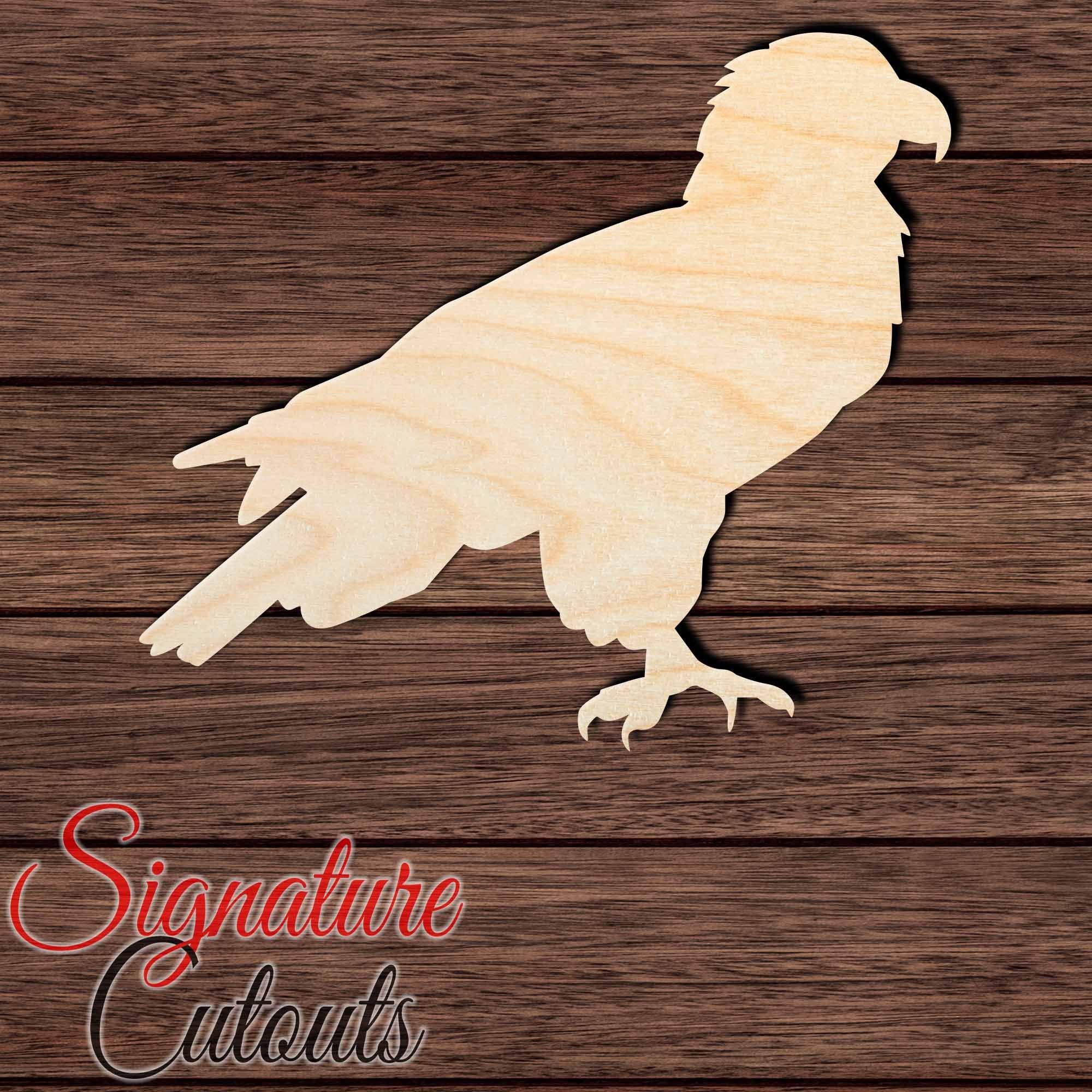 Eagle 007 Shape Cutout in Wood, Acrylic or Acrylic Mirror - Signature Cutouts