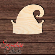 Elf Hat 001 Shape Cutout in Wood, Acrylic or Acrylic Mirror - Signature Cutouts