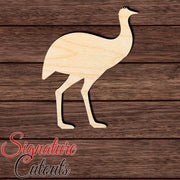 Emu 001 Shape Cutout in Wood, Acrylic or Acrylic Mirror - Signature Cutouts