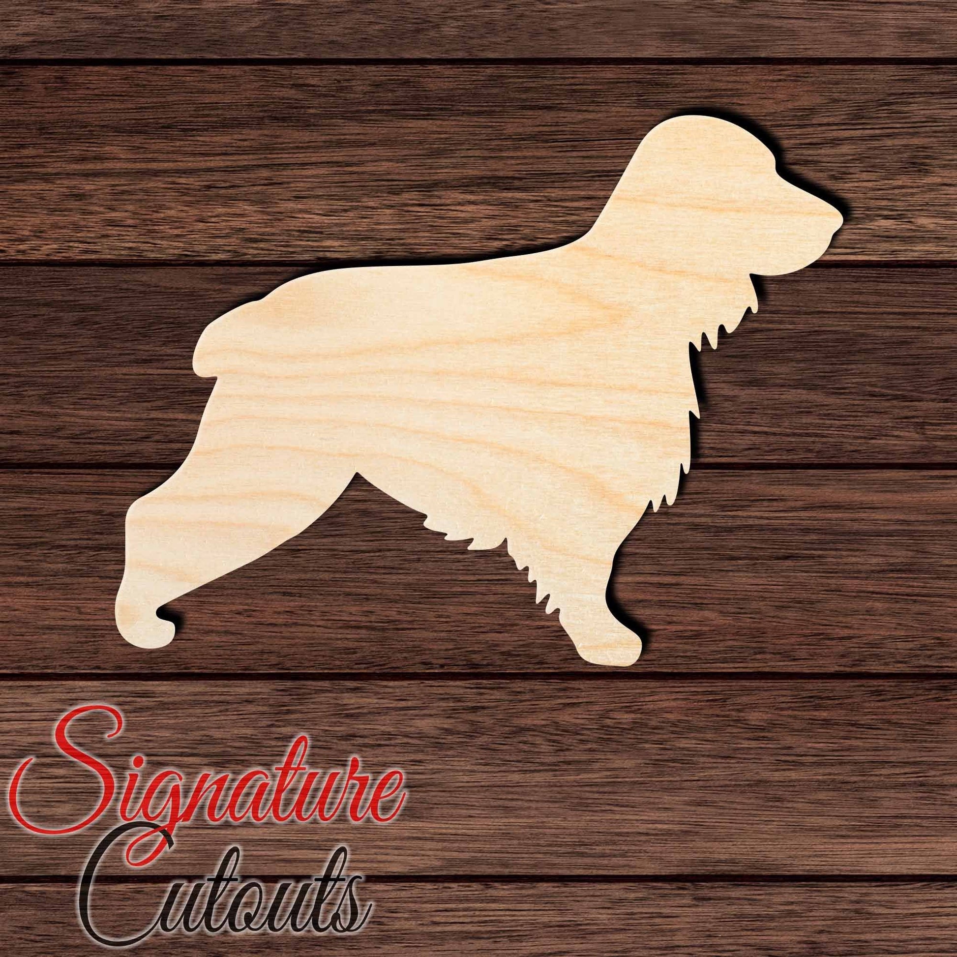 English Cocker Spaniel Shape Cutout in Wood, Acrylic or Acrylic Mirror - Signature Cutouts