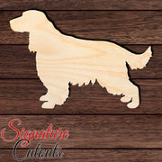 English Springer Spaniel Shape Cutout in Wood, Acrylic or Acrylic Mirror - Signature Cutouts