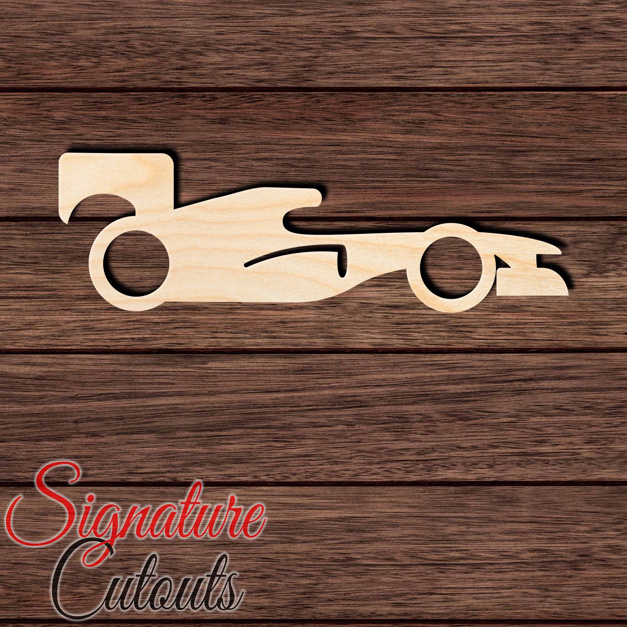 F1 001 Shape Cutout in Wood, Acrylic or Acrylic Mirror - Signature Cutouts