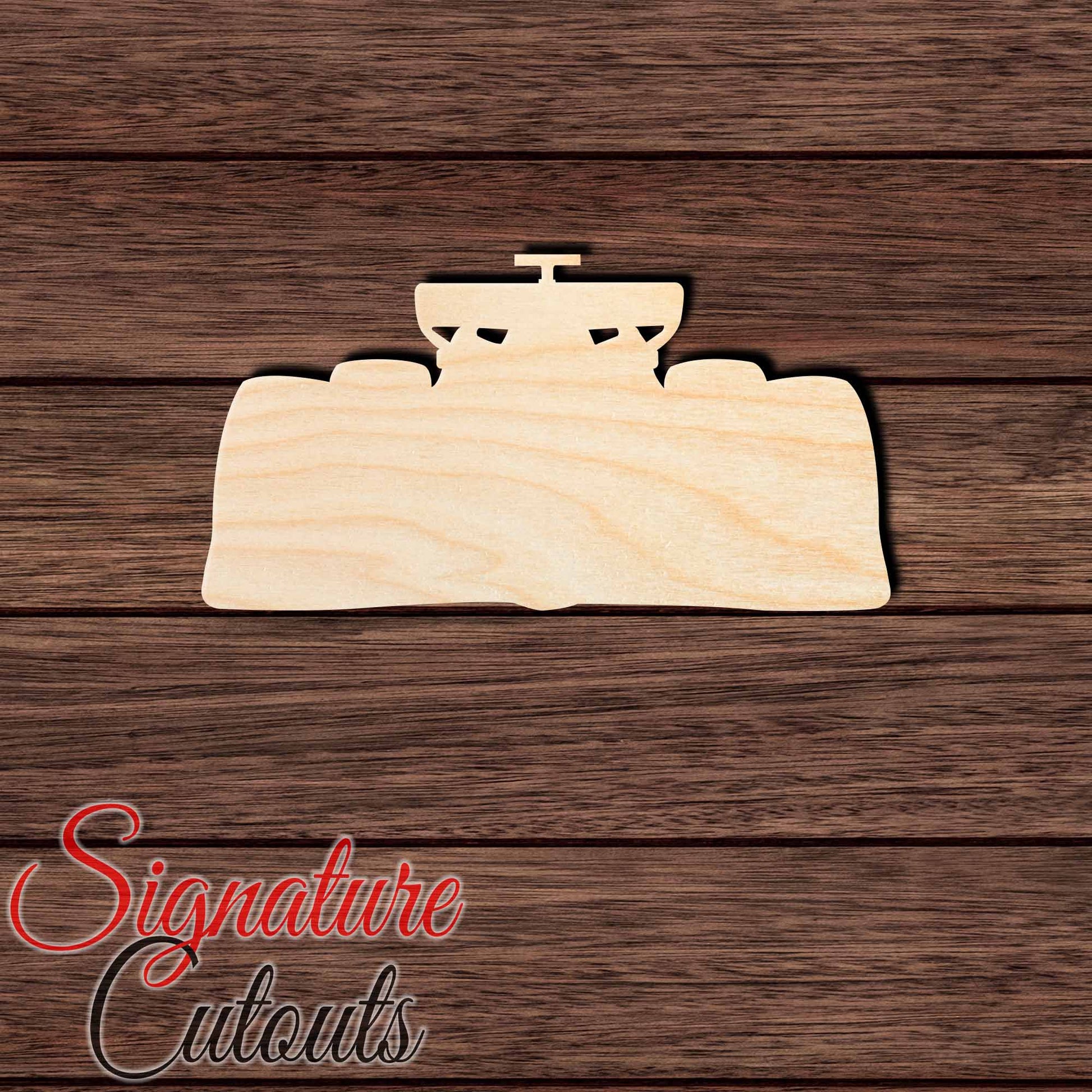 F1 002 Shape Cutout in Wood, Acrylic or Acrylic Mirror - Signature Cutouts