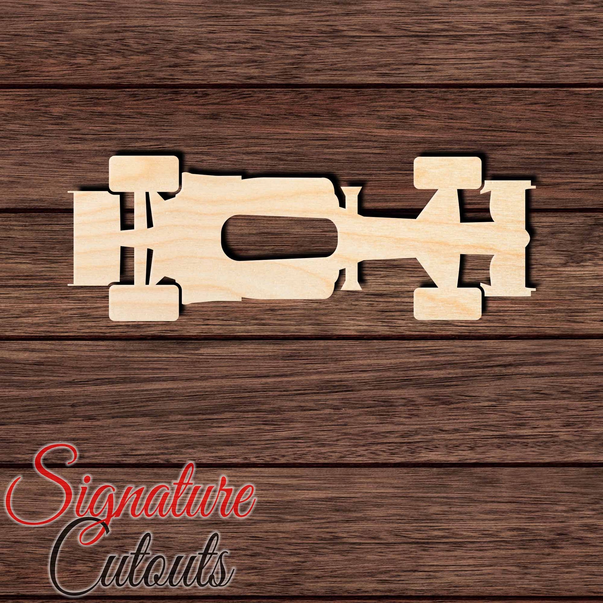 F1 004 Shape Cutout in Wood, Acrylic or Acrylic Mirror - Signature Cutouts