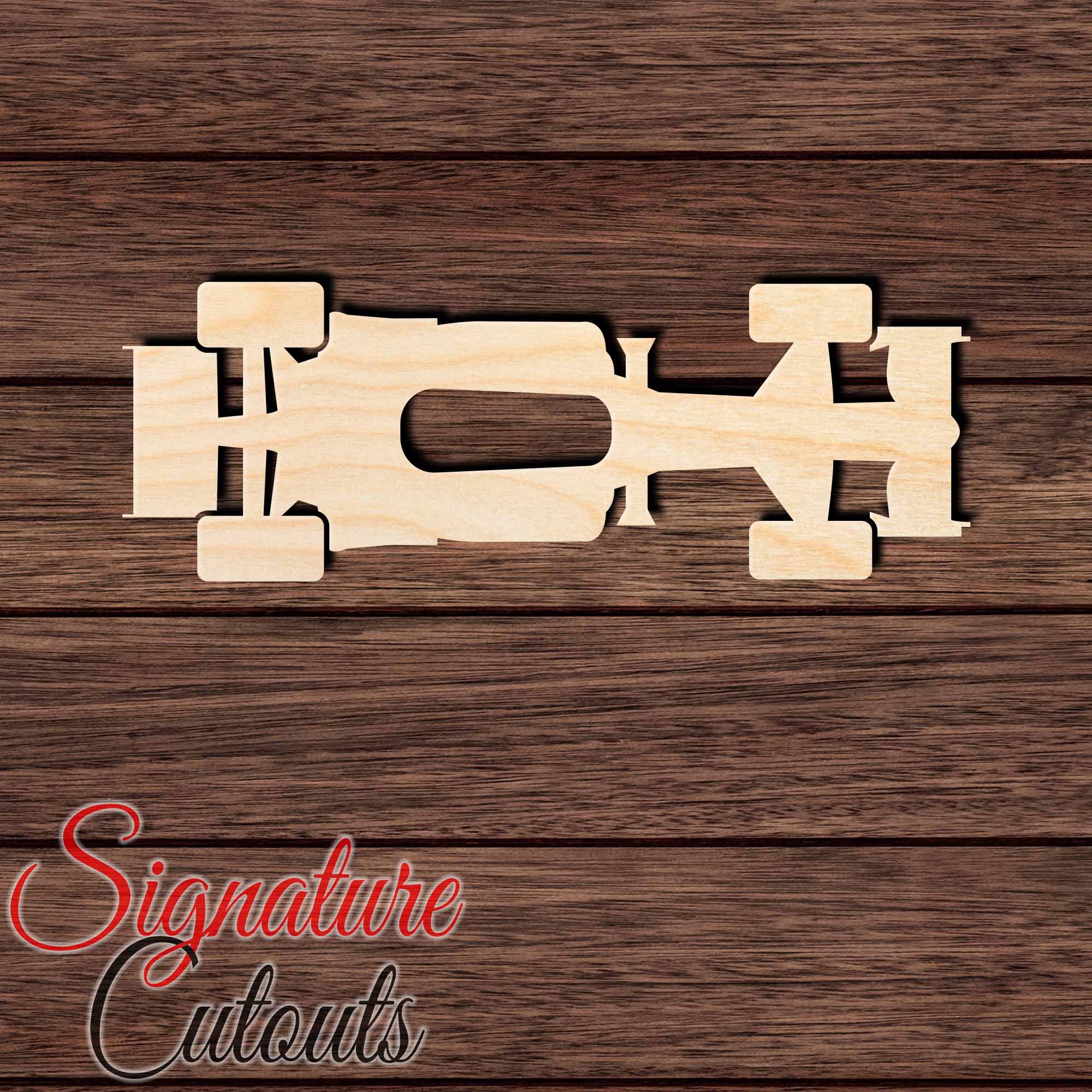 F1 004 Shape Cutout in Wood, Acrylic or Acrylic Mirror - Signature Cutouts