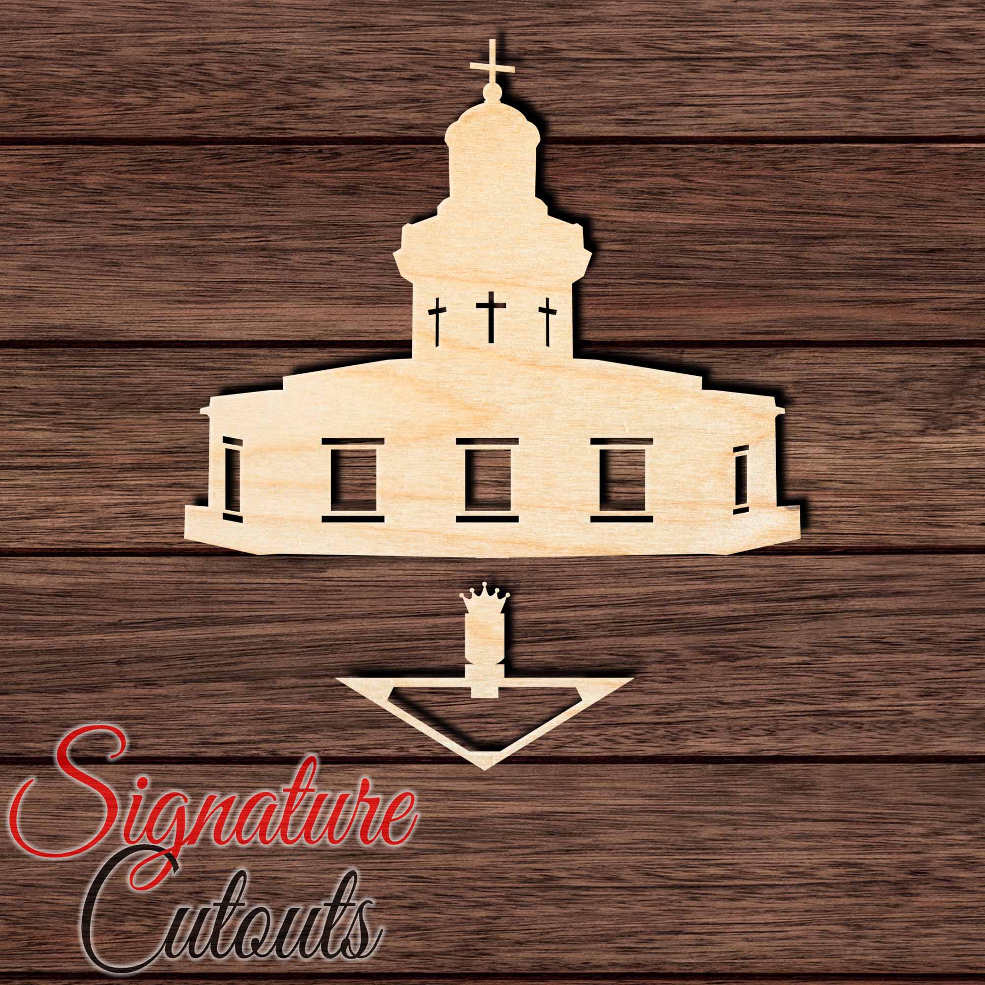 Farol do Arnel in the Azores, São Miguel Shape Cutout in Wood Craft Shapes & Bases Signature Cutouts 