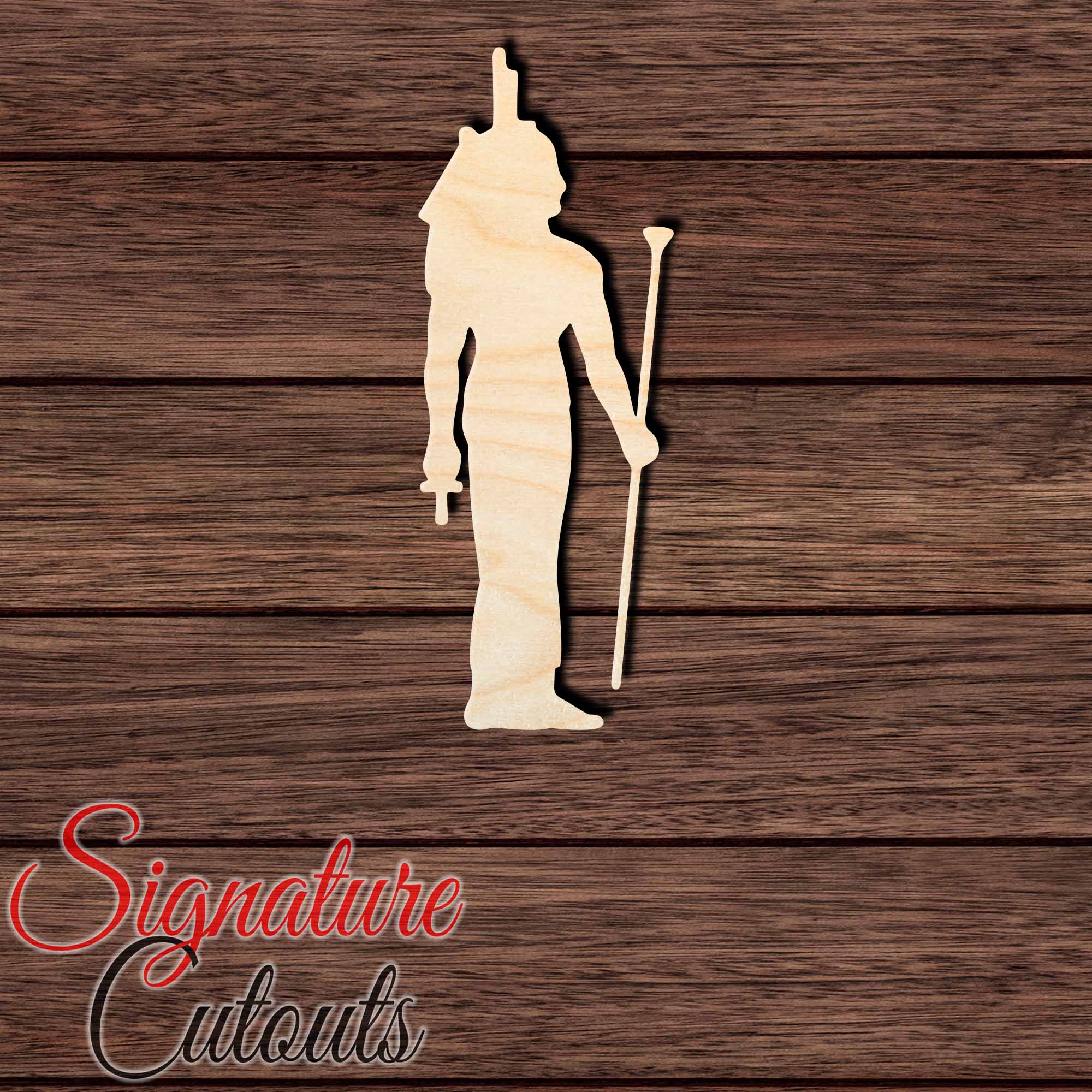 Female Egyptian Goddess 001 Shape Cutout in Wood, Acrylic or Acrylic Mirror - Signature Cutouts
