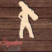 Female Snowboarder 006 Shape Cutout in Wood, Acrylic or Acrylic Mirror - Signature Cutouts