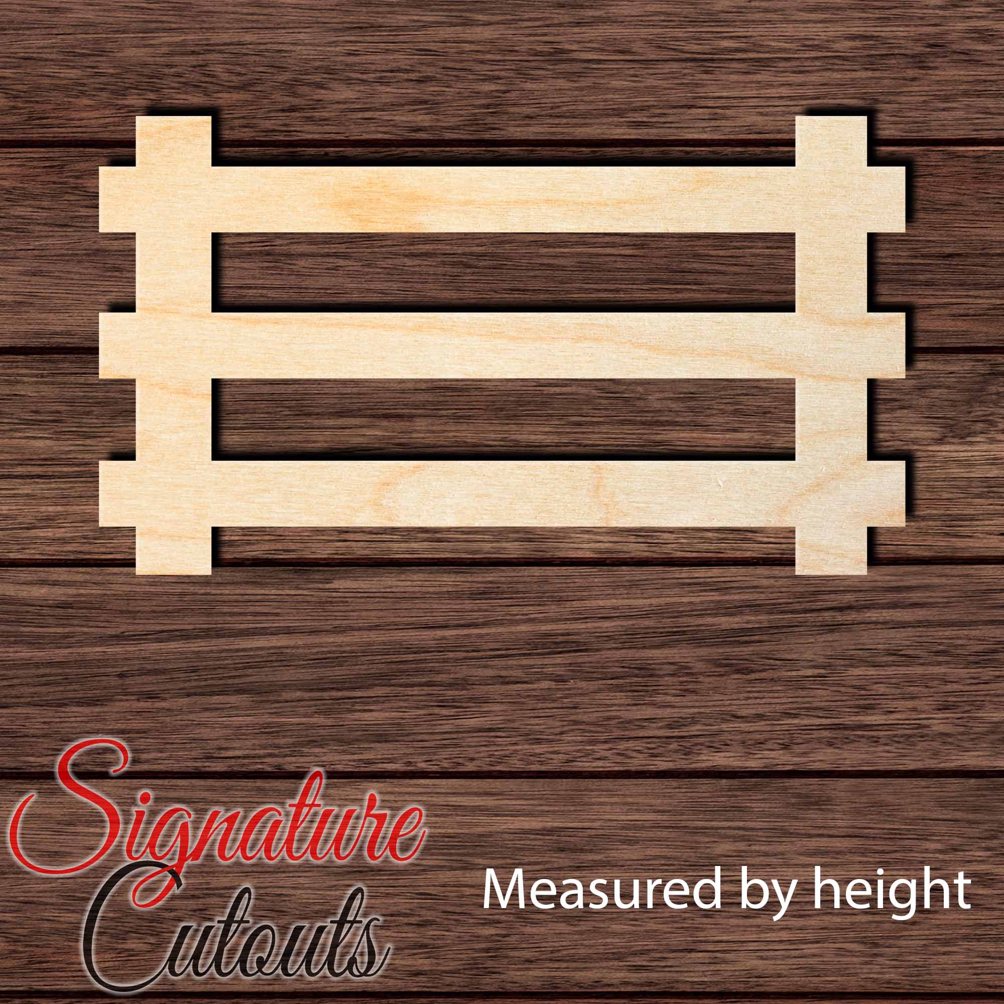 Fence 001 Shape Cutout - Measured by Height / per piece - Signature Cutouts