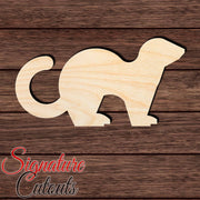 Ferret 001 Shape Cutout in Wood, Acrylic or Acrylic Mirror - Signature Cutouts