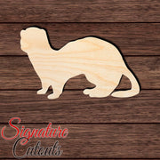 Ferret 002 Shape Cutout in Wood, Acrylic or Acrylic Mirror - Signature Cutouts