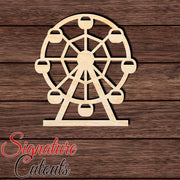 Ferris Wheel 001 Shape Cutout in Wood, Acrylic or Acrylic Mirror - Signature Cutouts