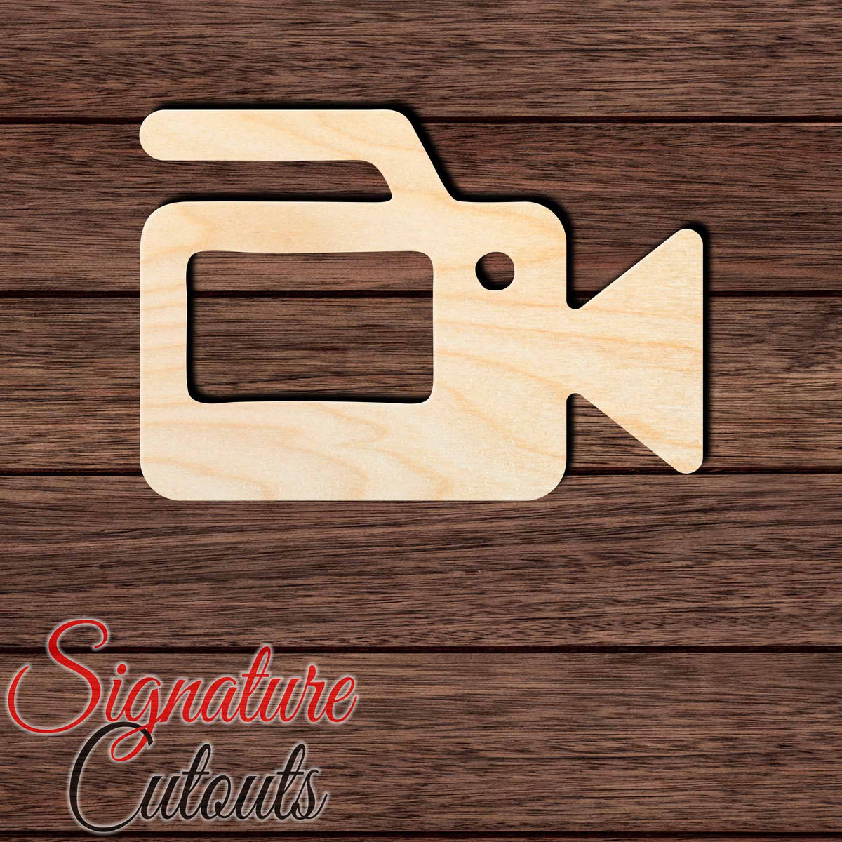 Film Camera 001 Shape Cutout in Wood, Acrylic or Acrylic Mirror - Signature Cutouts