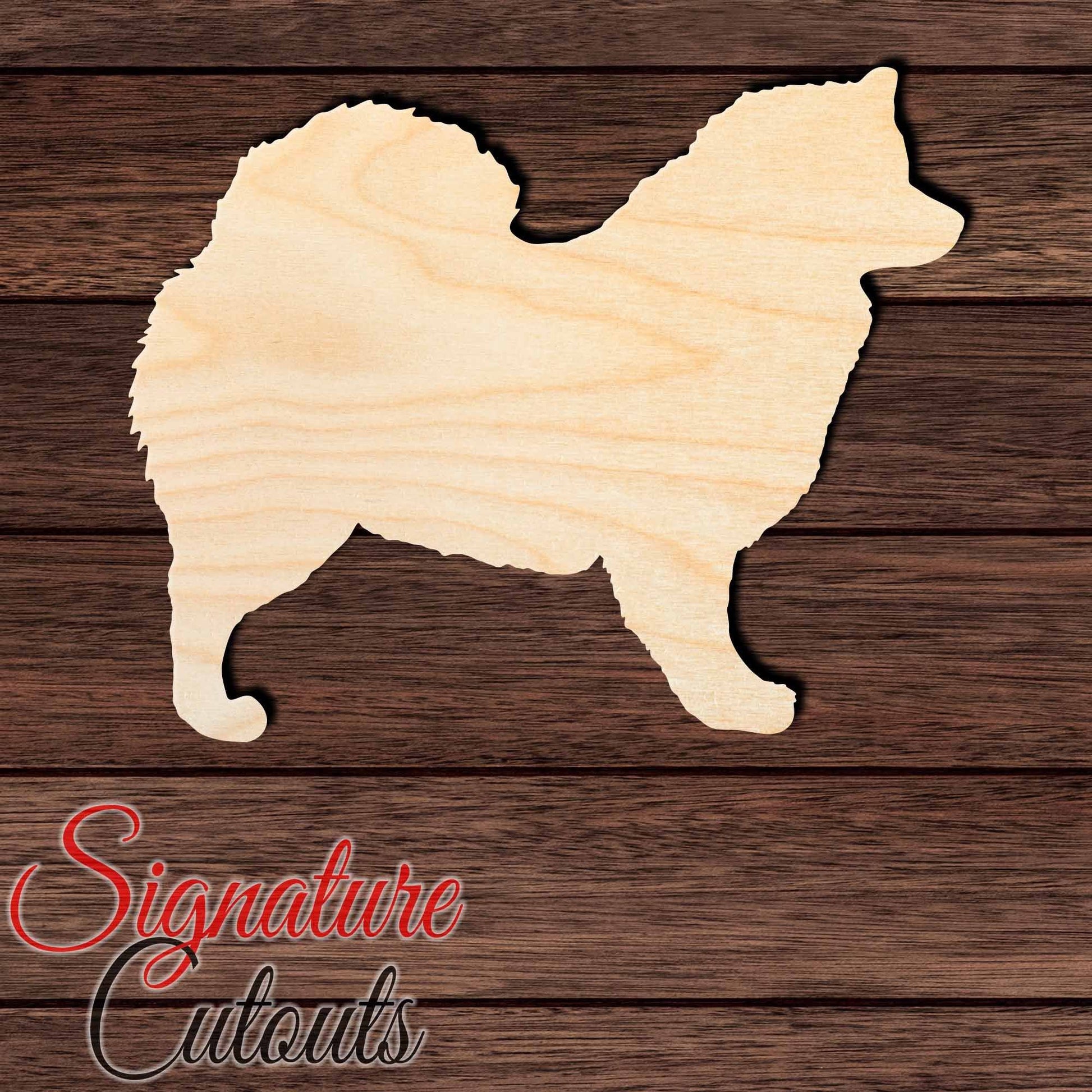 Finnish Lapphund Shape Cutout in Wood, Acrylic or Acrylic Mirror - Signature Cutouts