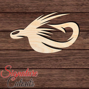 Fishing Fly 001 Shape Cutout in Wood, Acrylic or Acrylic Mirror - Signature Cutouts