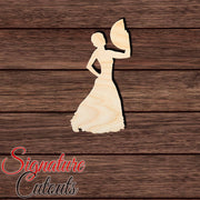 Flamenco Female Dancer 002 Shape Cutout in Wood, Acrylic or Acrylic Mirror - Signature Cutouts