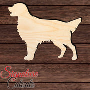 Flat Coated Retriever Shape Cutout in Wood, Acrylic or Acrylic Mirror - Signature Cutouts