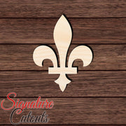 Fleur De Lis 003 Shape Cutout in Wood, Acrylic or Acrylic Mirror - Signature Cutouts