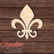 Fleur De Lis 004 Shape Cutout in Wood, Acrylic or Acrylic Mirror - Signature Cutouts