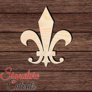 Fleur De Lis 007 Shape Cutout in Wood, Acrylic or Acrylic Mirror - Signature Cutouts