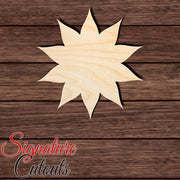 Flower 001 Shape Cutout in Wood, Acrylic or Acrylic Mirror - Signature Cutouts